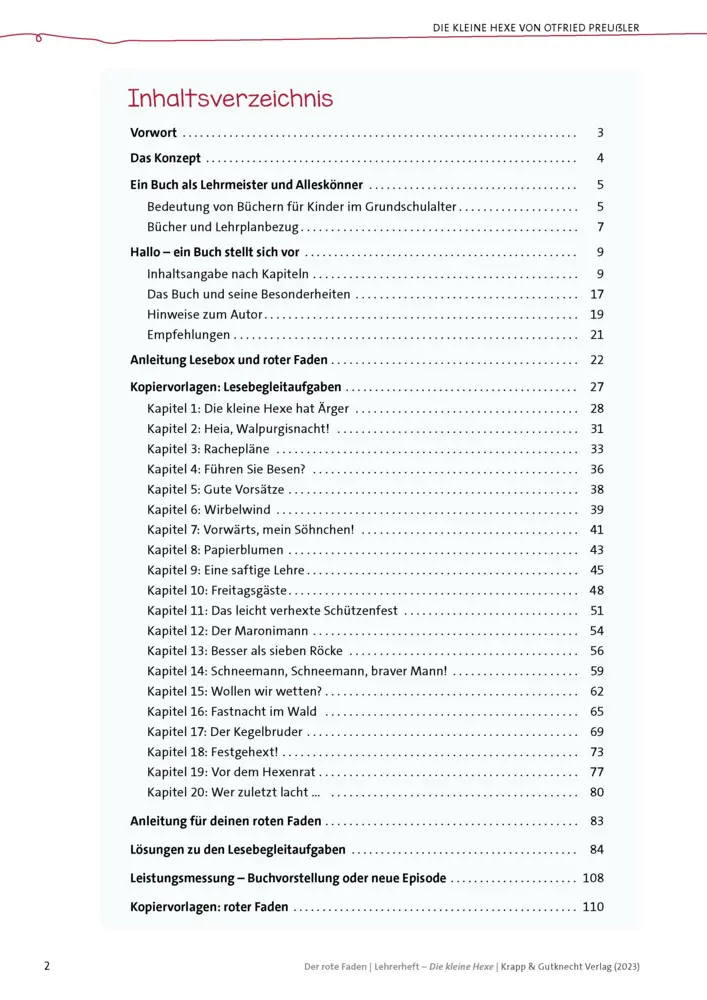 Bild: 9783963234002 | Die kleine Hexe - Otfried Preußler - Materialien für den...