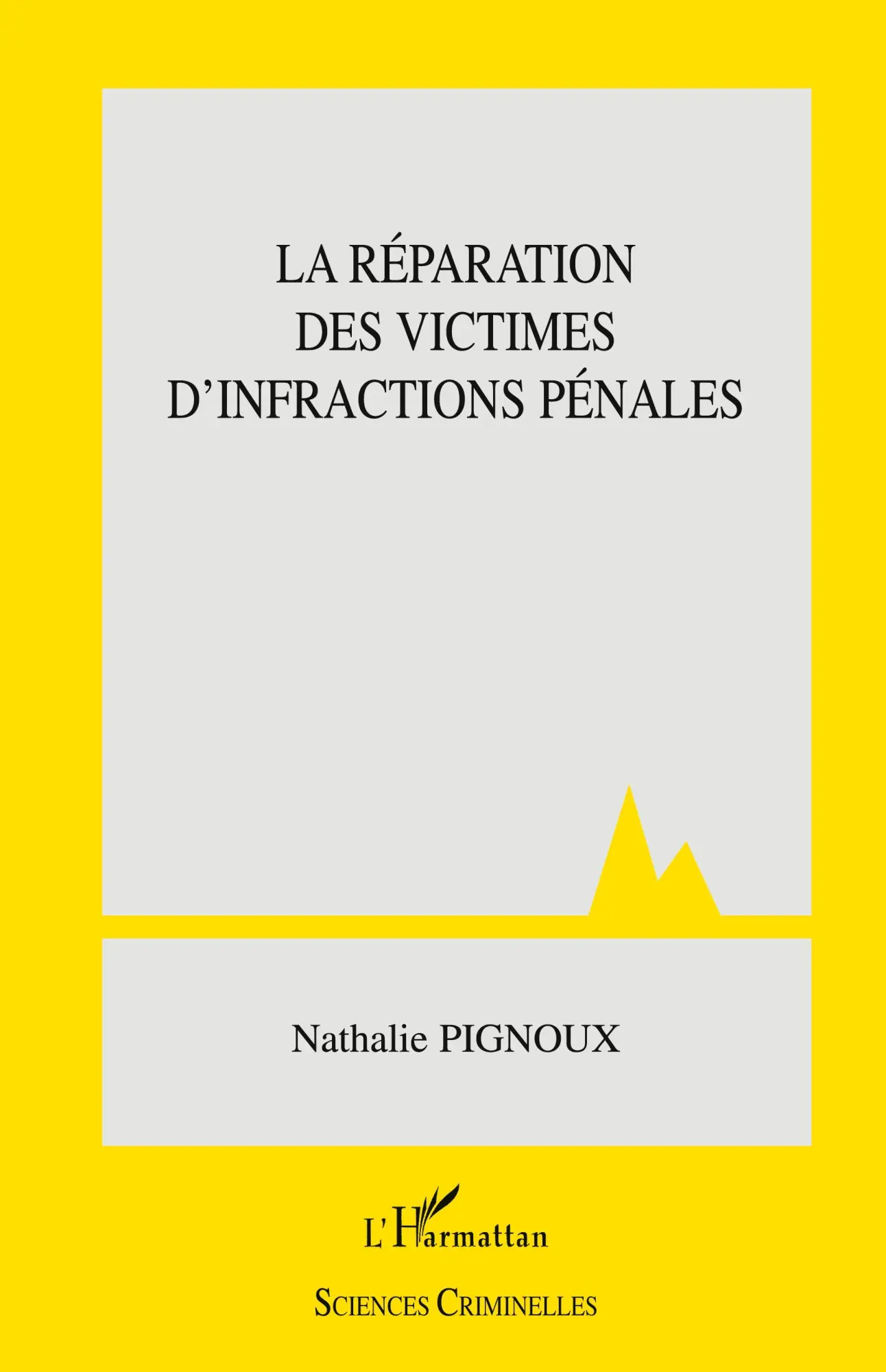 Cover: 9782296064102 | La réparation des victimes d'infractions pénales | Nathalie Pignoux
