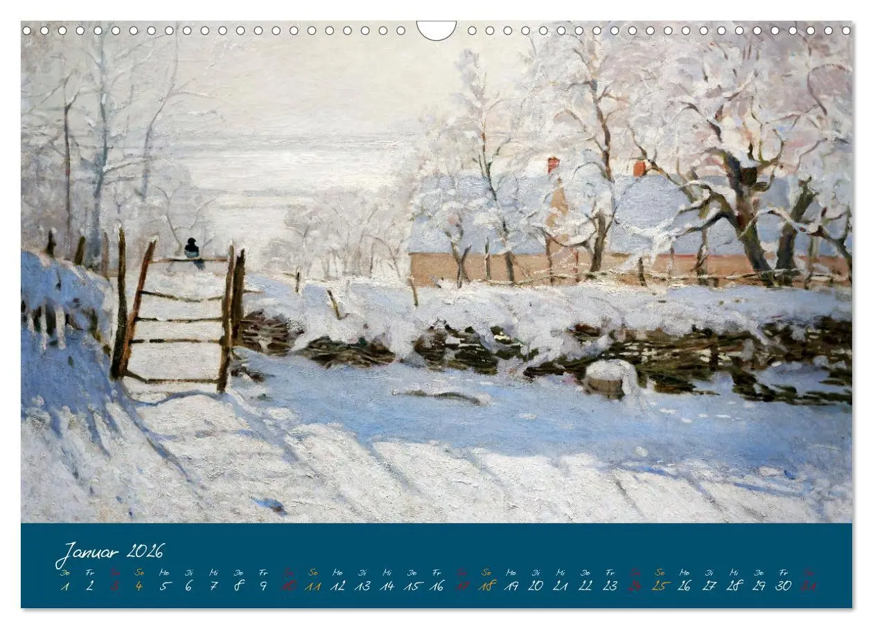 Bild: 9783457264102 | Typisch Monet (Wandkalender 2026 DIN A3 quer), CALVENDO Monatskalender