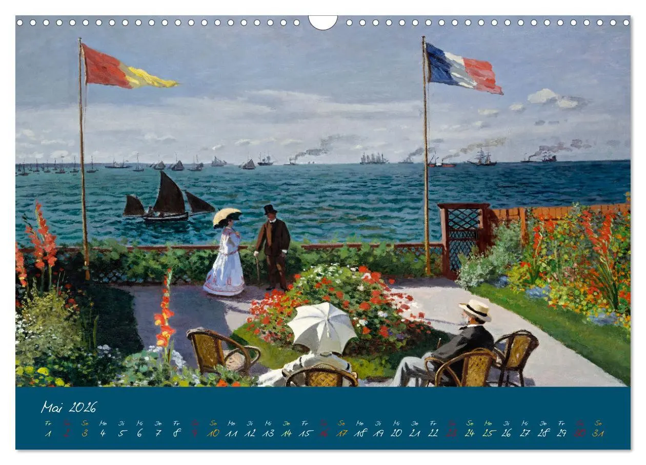 Bild: 9783457264102 | Typisch Monet (Wandkalender 2026 DIN A3 quer), CALVENDO Monatskalender