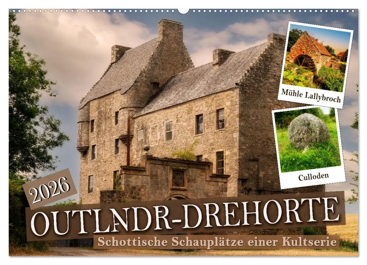 Cover: 9783457574102 | Outlndr-Drehorte (Wandkalender 2026 DIN A2 quer), CALVENDO...