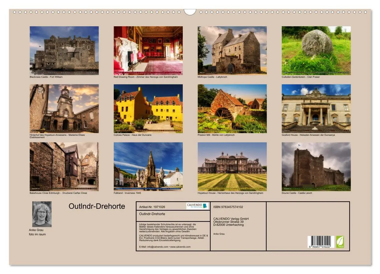 Bild: 9783457574102 | Outlndr-Drehorte (Wandkalender 2026 DIN A2 quer), CALVENDO...