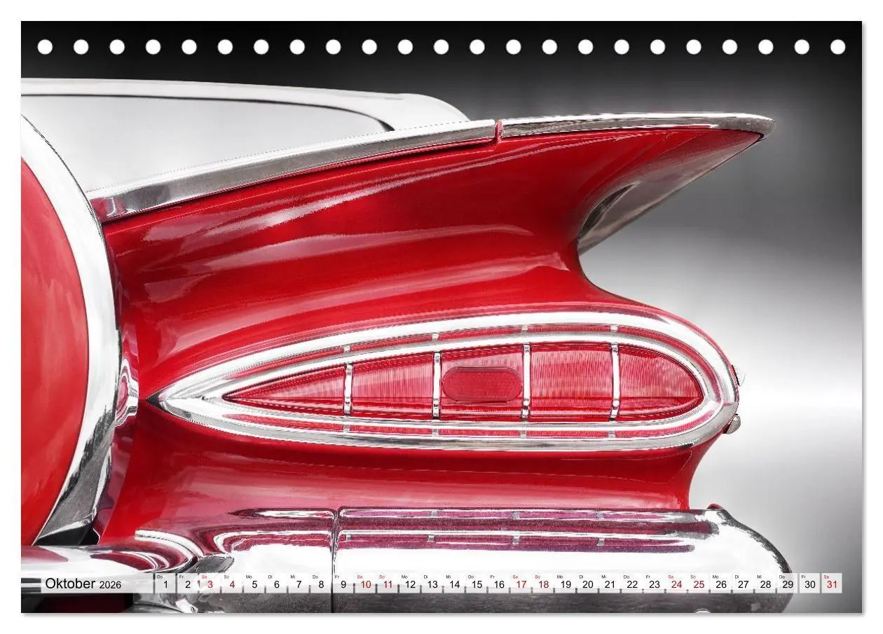 Bild: 9783516664102 | US Klassiker Farbenfrohe Heckansichten (Tischkalender 2026 DIN A5...