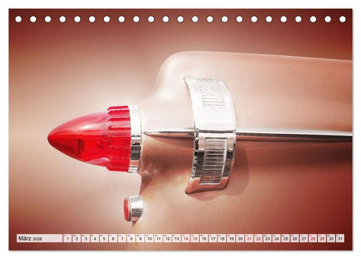 Bild: 9783516664102 | US Klassiker Farbenfrohe Heckansichten (Tischkalender 2026 DIN A5...