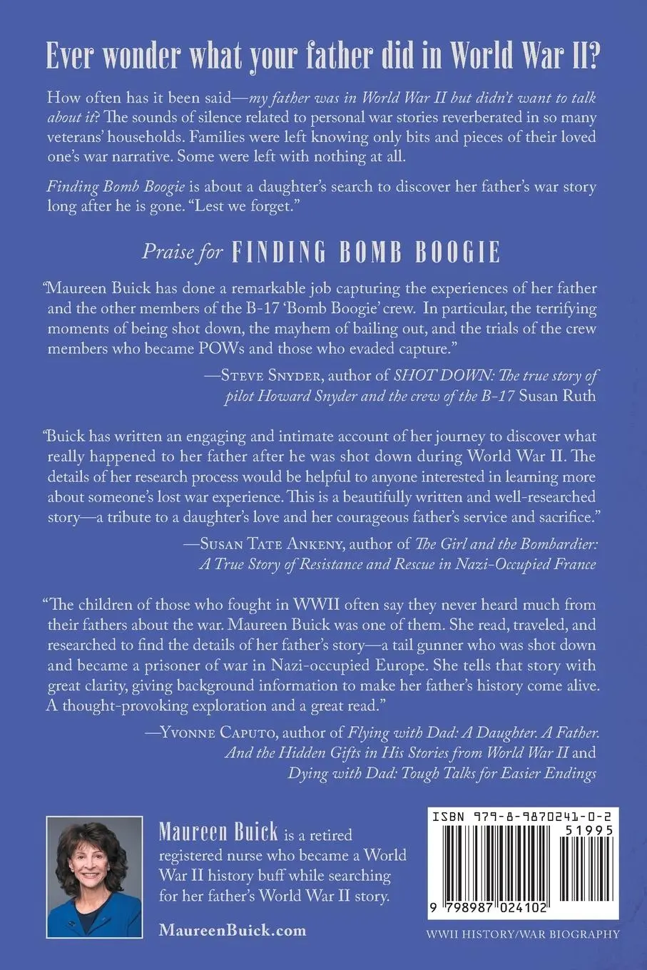Rückseite: 9798987024102 | Finding Bomb Boogie | Maureen Buick | Taschenbuch | Englisch | 2023