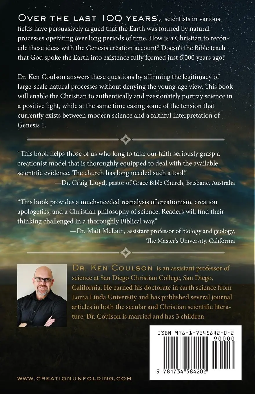 Rückseite: 9781734584202 | Creation Unfolding | A New Perspective on Nihilo | Ken P Coulson