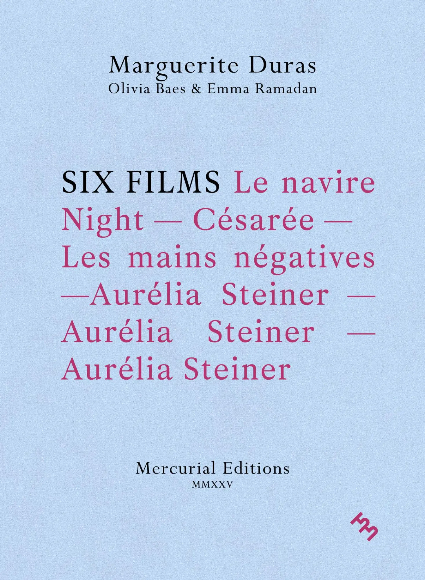 Cover: 9781965874202 | Six Films | Marguerite Duras | Taschenbuch | Englisch | 2025