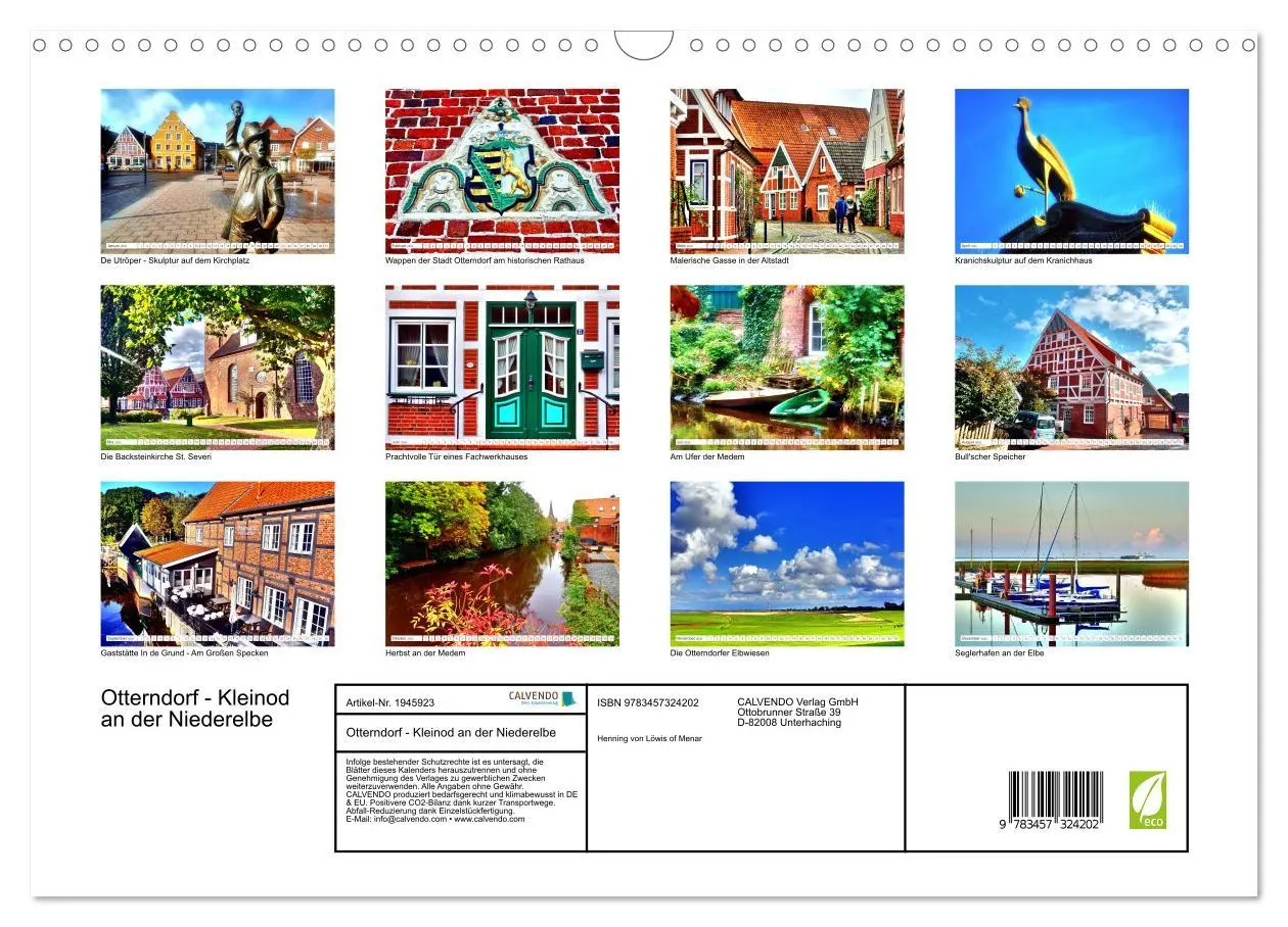 Bild: 9783457324202 | Otterndorf - Kleinod an der Niederelbe (Wandkalender 2026 DIN A3...