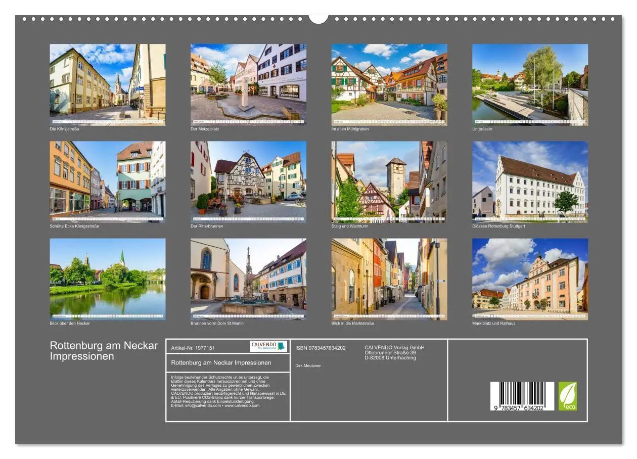 Bild: 9783457634202 | Rottenburg am Neckar Impressionen (Wandkalender 2026 DIN A2 quer),...