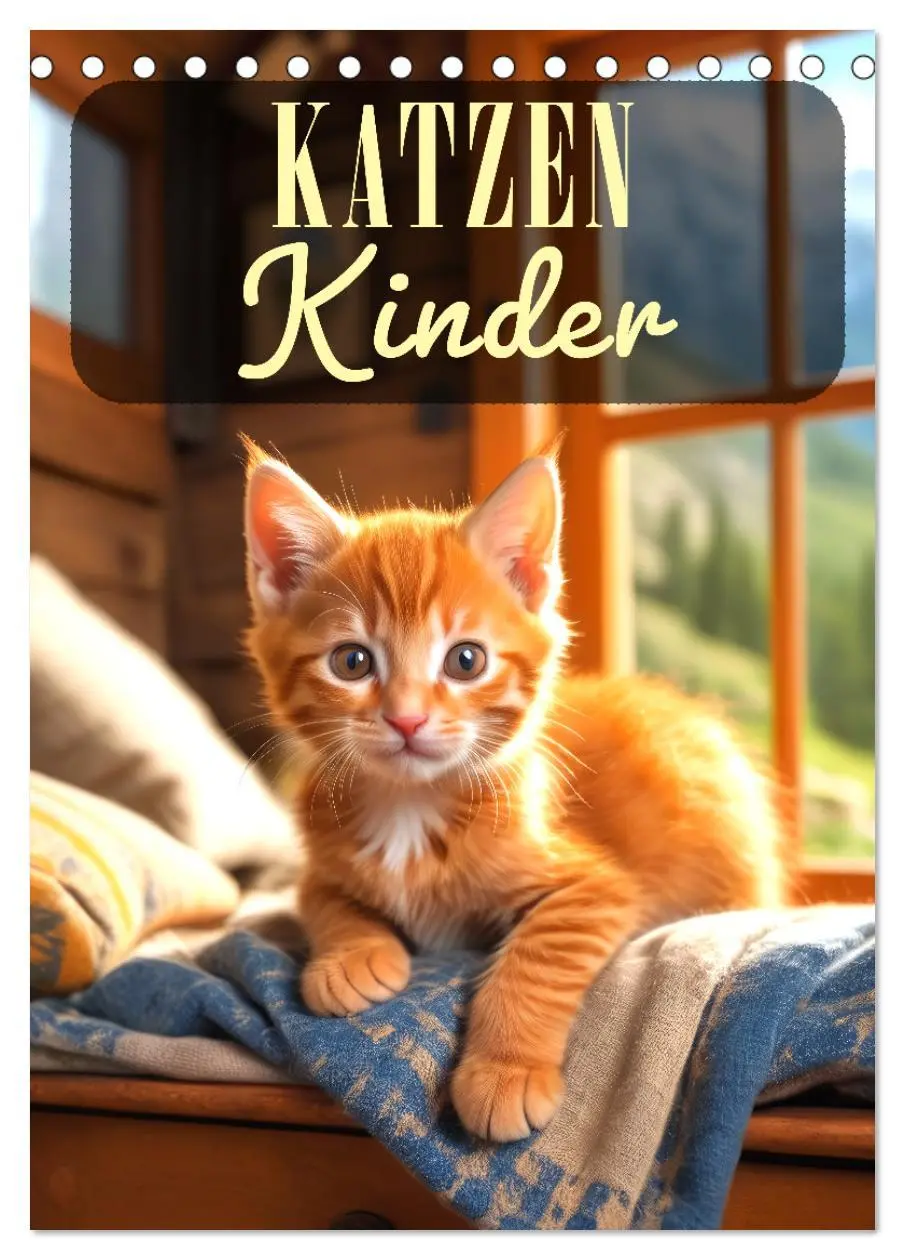 Cover: 9783516274202 | Katzenkinder (Tischkalender 2026 DIN A5 hoch), CALVENDO Monatskalender