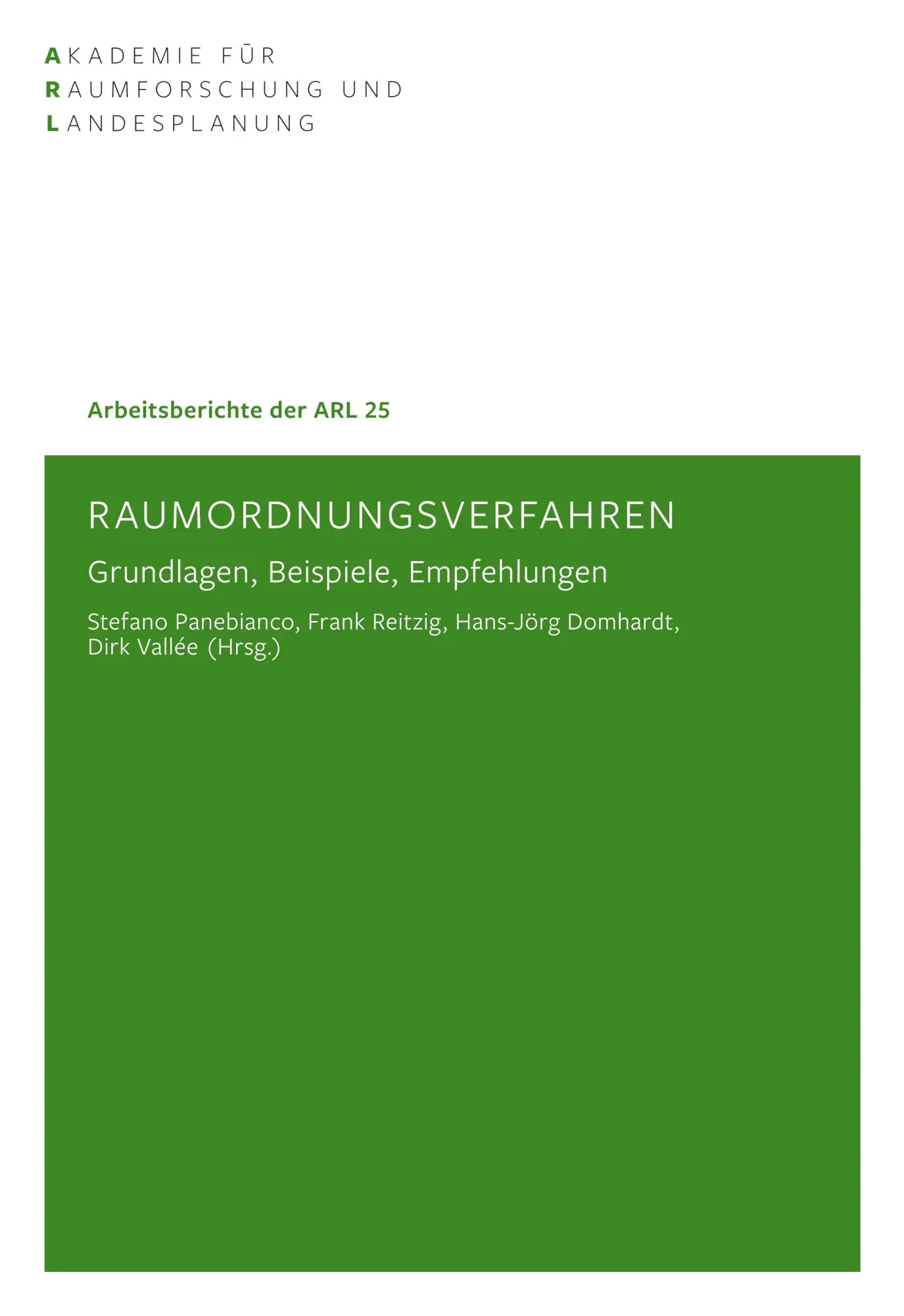Cover: 9783888384202 | Raumordnungsverfahren | Grundlagen, Beispiele, Empfehlungen | Buch