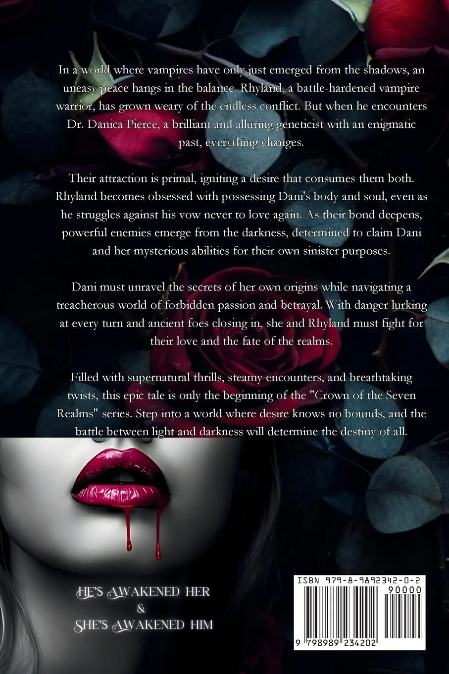 Rückseite: 9798989234202 | Dark Awakening | The Crown of the Seven Realms Series | A. L. Hampton