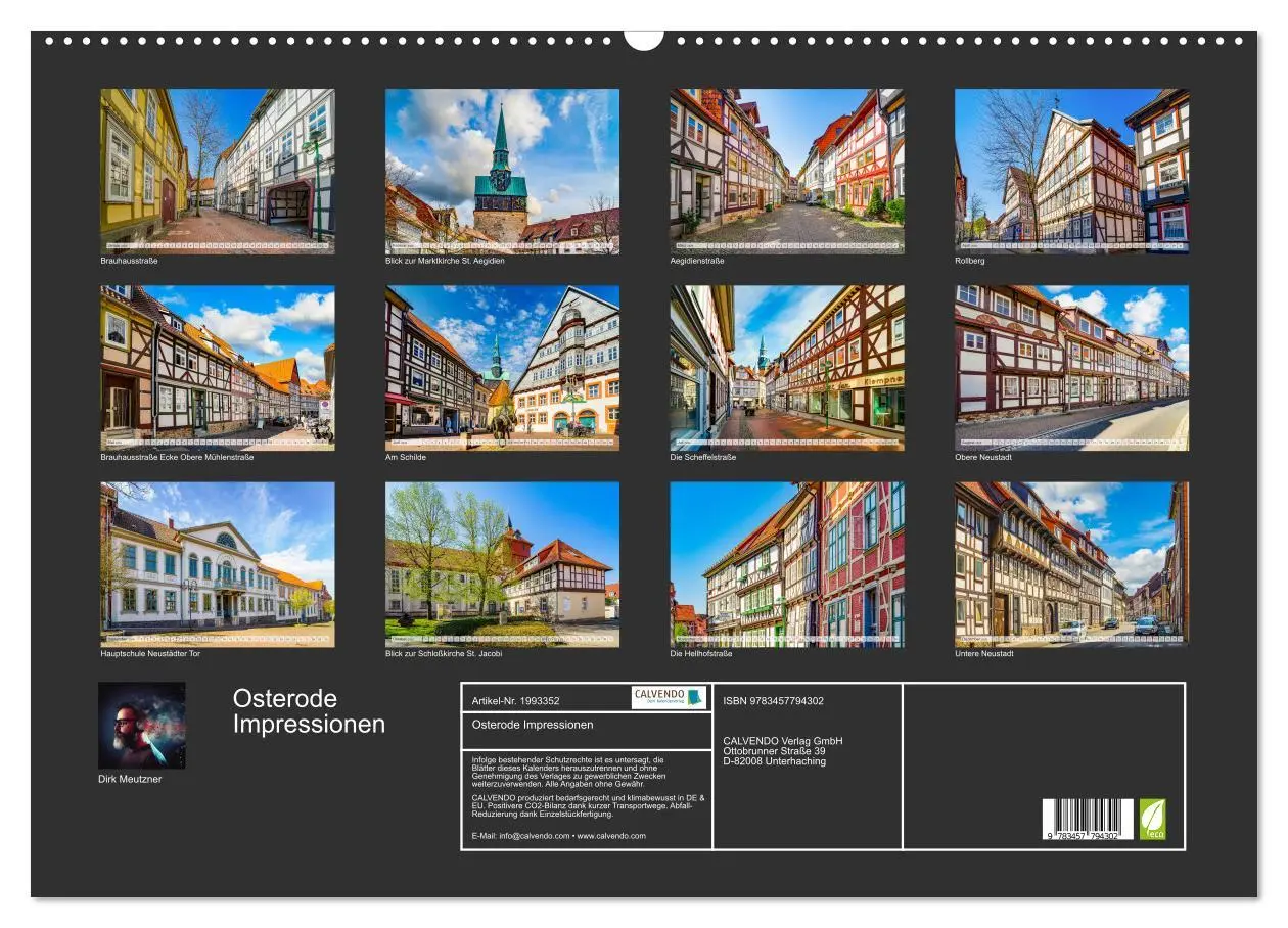 Bild: 9783457794302 | Osterode Impressionen (Wandkalender 2026 DIN A2 quer), CALVENDO...