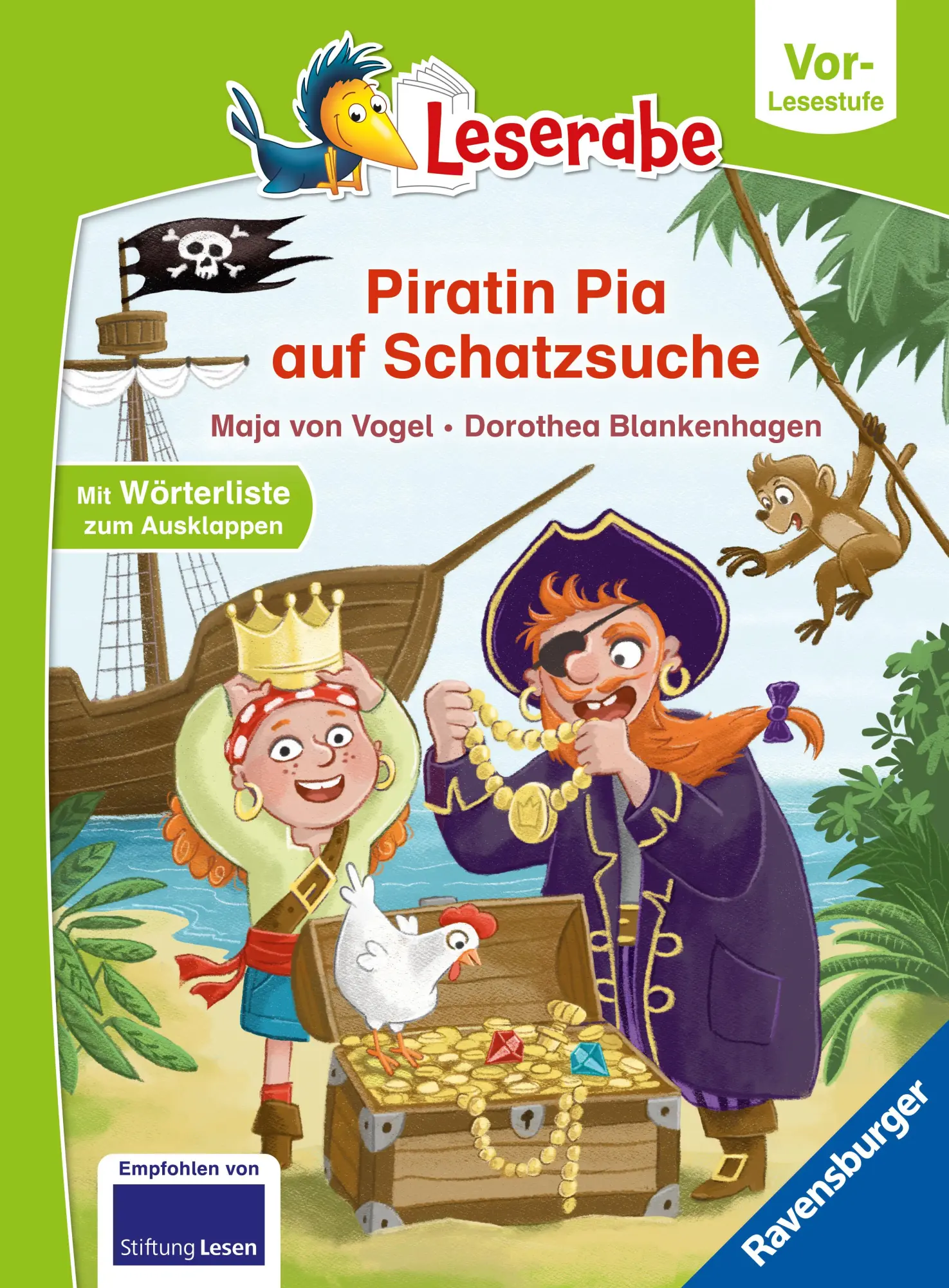 Cover: 9783473464302 | Leserabe Vor-Lesestufe - Piratin Pia auf Schatzsuche | Maja von Vogel