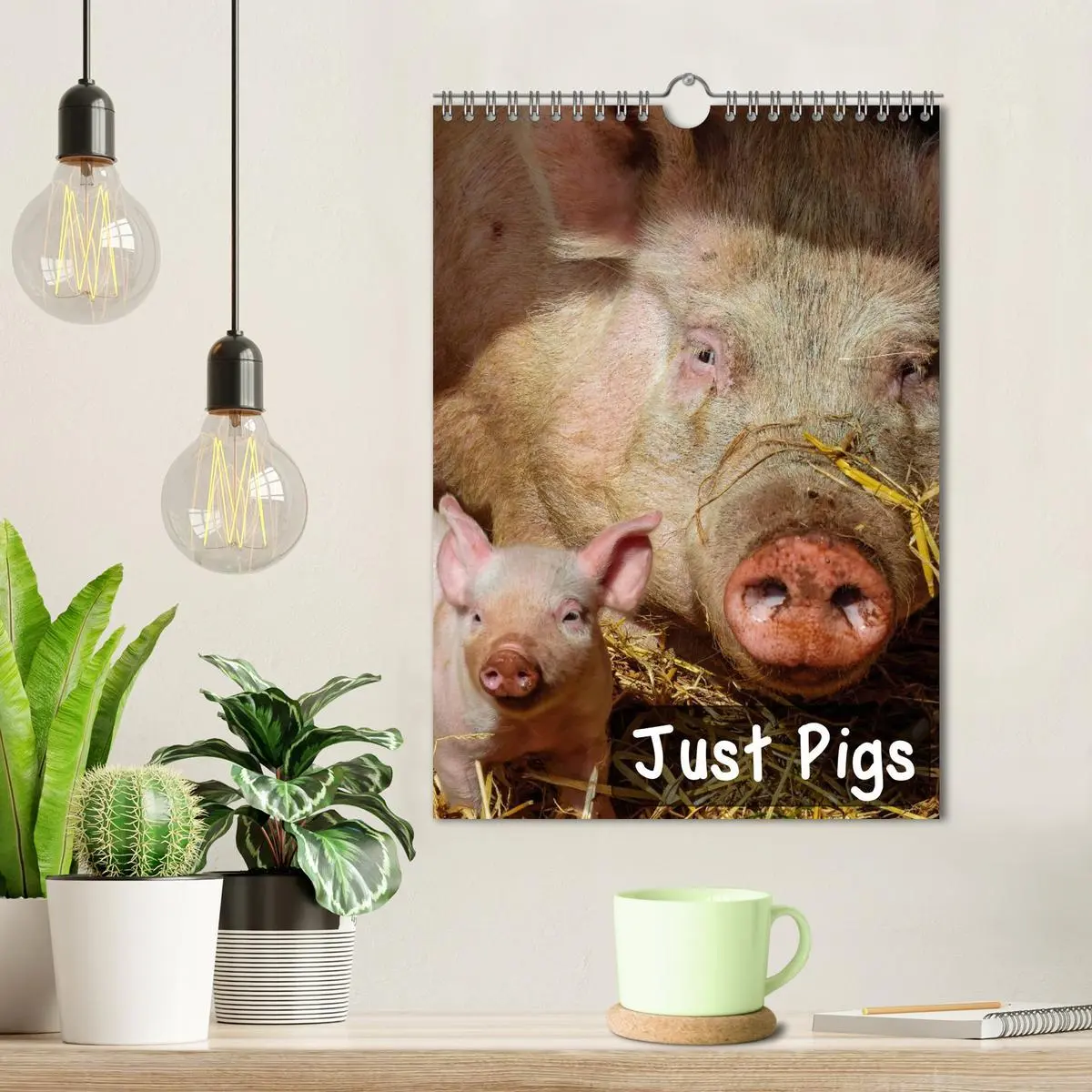 Bild: 9783516574302 | Just Pigs (Wall Calendar 2026 DIN A4 portrait), CALVENDO 12 Month...