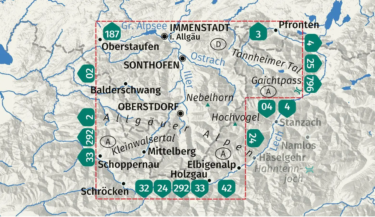 Bild: 9783991544302 | KOMPASS Wanderkarten-Set 003 Allgäuer Alpen, Oberstdorf, Sonthofen,...