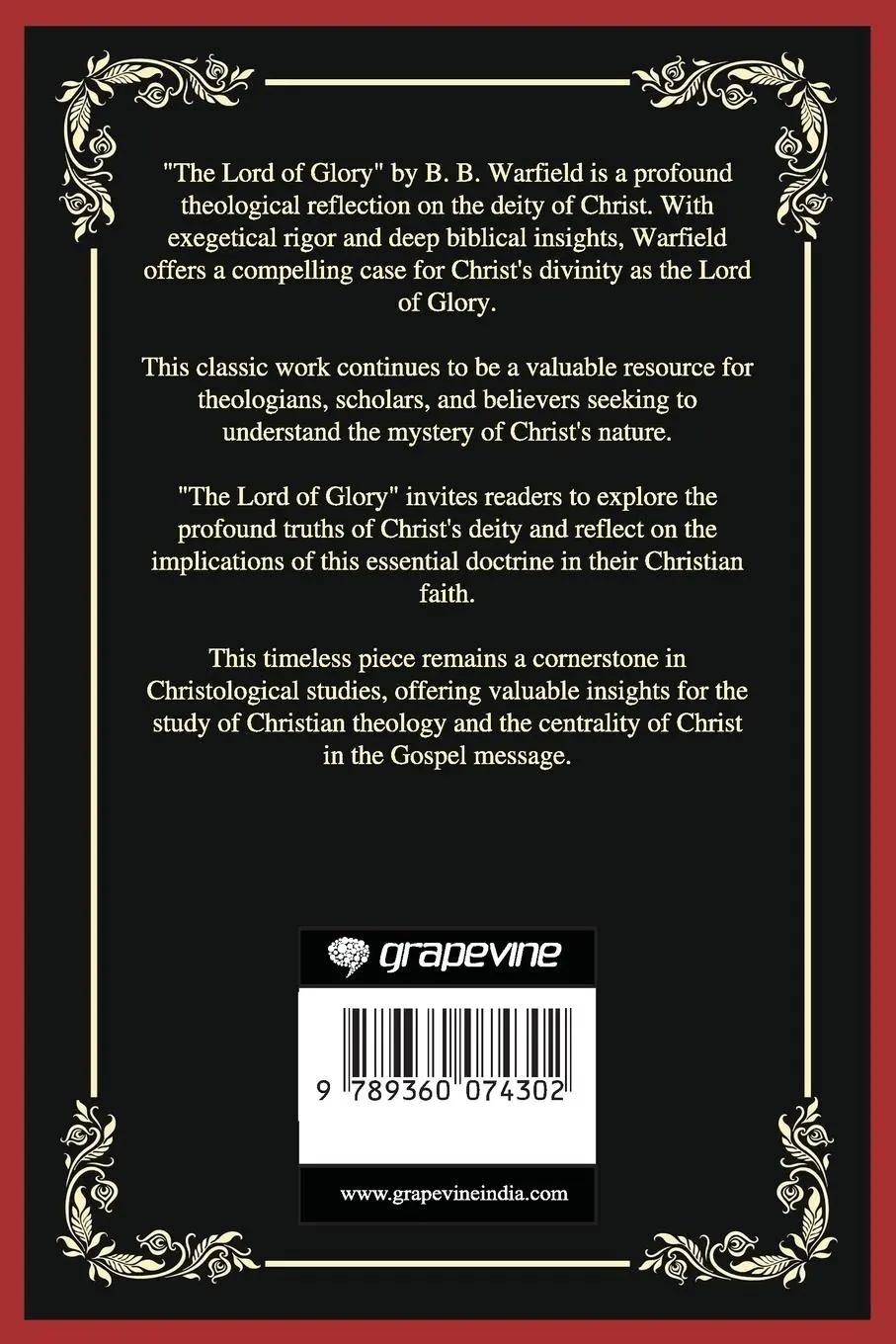 Rückseite: 9789360074302 | The Lord of Glory | B. B. Warfield (u. a.) | Taschenbuch | Englisch