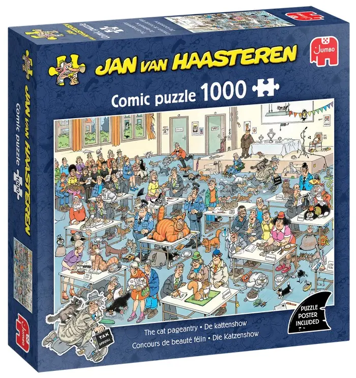 Cover: 8721017604402 | Jan van Haasteren - Die Katzenshow (1000 Teile) | Puzzle | 2025