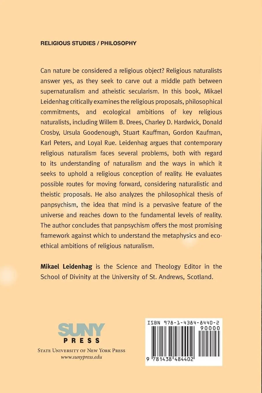 Rückseite: 9781438484402 | Naturalizing God? | A Critical Evaluation of Religious Naturalism