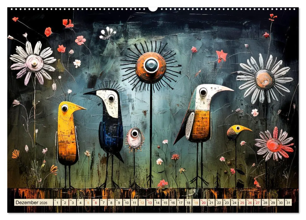 Bild: 9783457474402 | Vögel - ein schöner Tag (Wandkalender 2026 DIN A2 quer), CALVENDO...