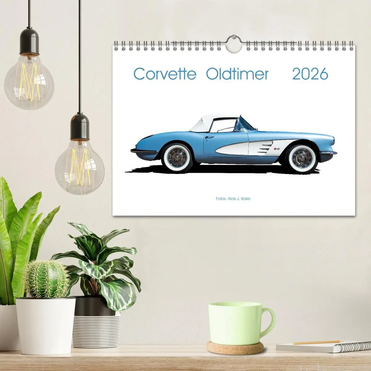 Bild: 9783457854402 | Corvette Oldtimer 2026 (Wandkalender 2026 DIN A4 quer), CALVENDO...