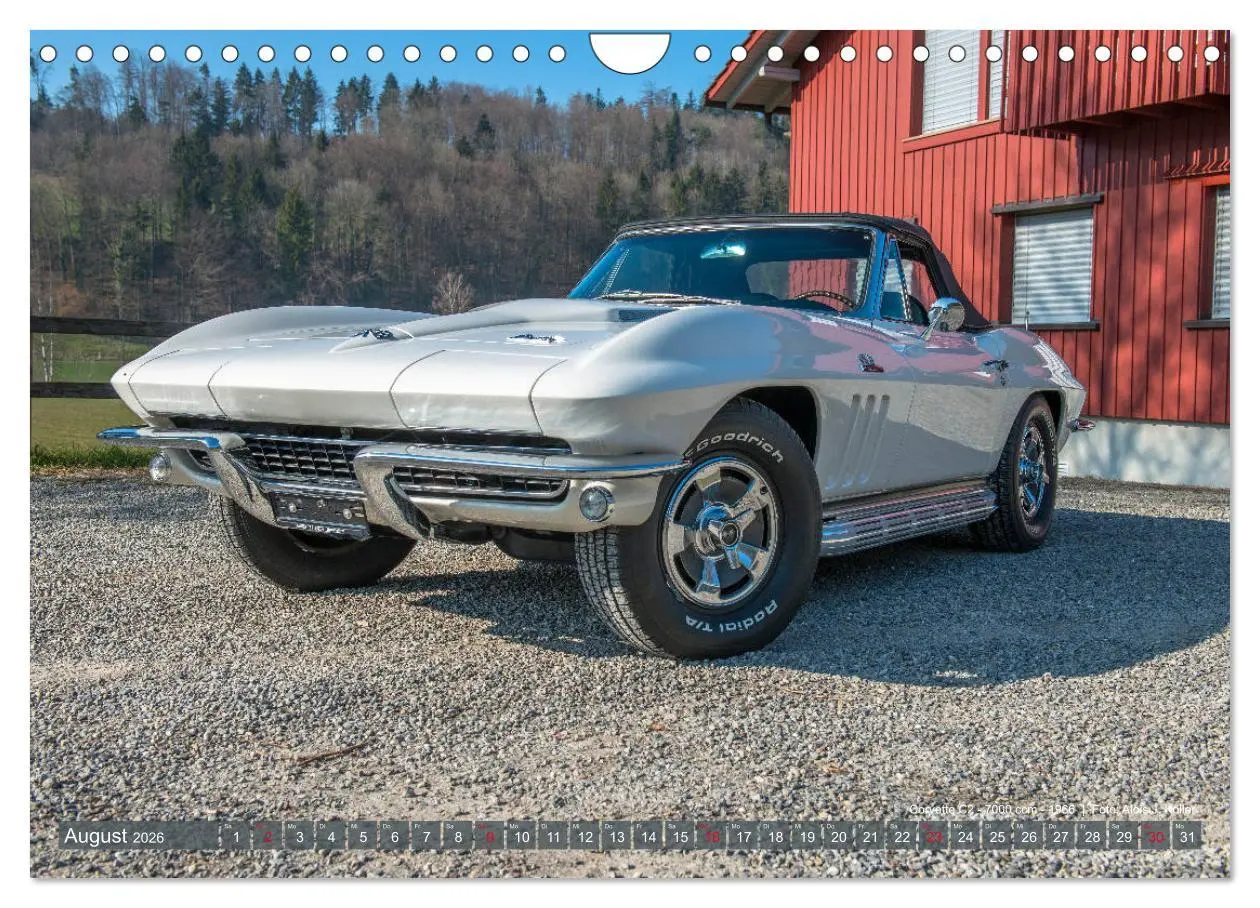 Bild: 9783457854402 | Corvette Oldtimer 2026 (Wandkalender 2026 DIN A4 quer), CALVENDO...