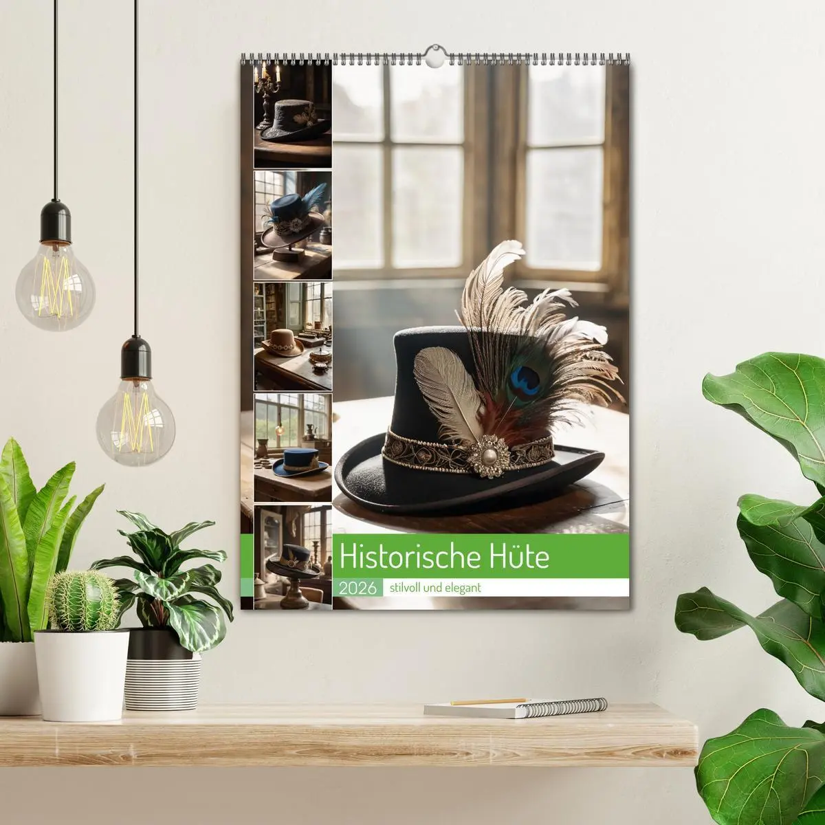 Bild: 9783516254402 | Historische Hüte - stilvoll und elegant (Wandkalender 2026 DIN A2...