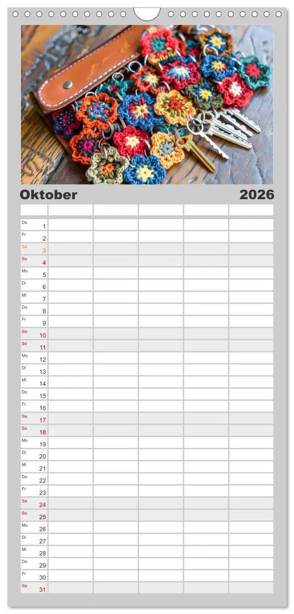 Bild: 9783516494402 | Familienplaner 2026 - Granny Square Kunst - Ein Jahr voller...
