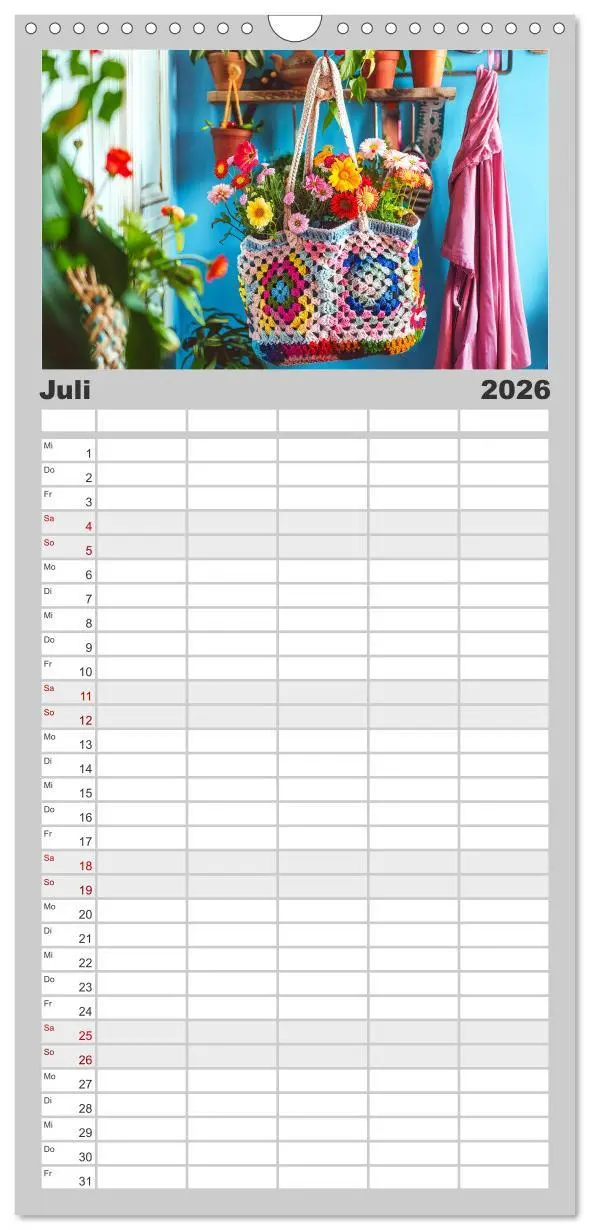 Bild: 9783516494402 | Familienplaner 2026 - Granny Square Kunst - Ein Jahr voller...