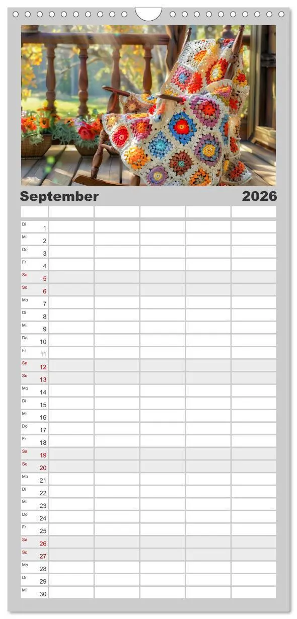Bild: 9783516494402 | Familienplaner 2026 - Granny Square Kunst - Ein Jahr voller...