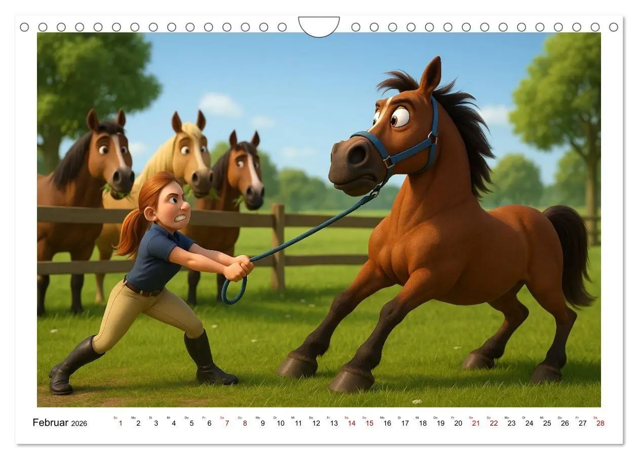 Bild: 9783516704402 | Mädchen brauchen ein Hoppi (Wandkalender 2026 DIN A4 quer),...