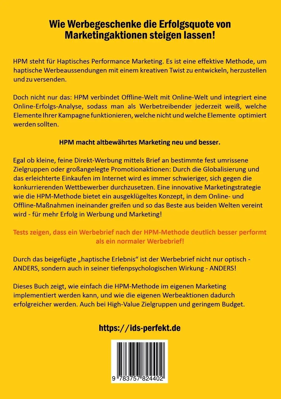 Rückseite: 9783757824402 | Haptisches Performance Marketing - Das Beste aus Offline und Online...