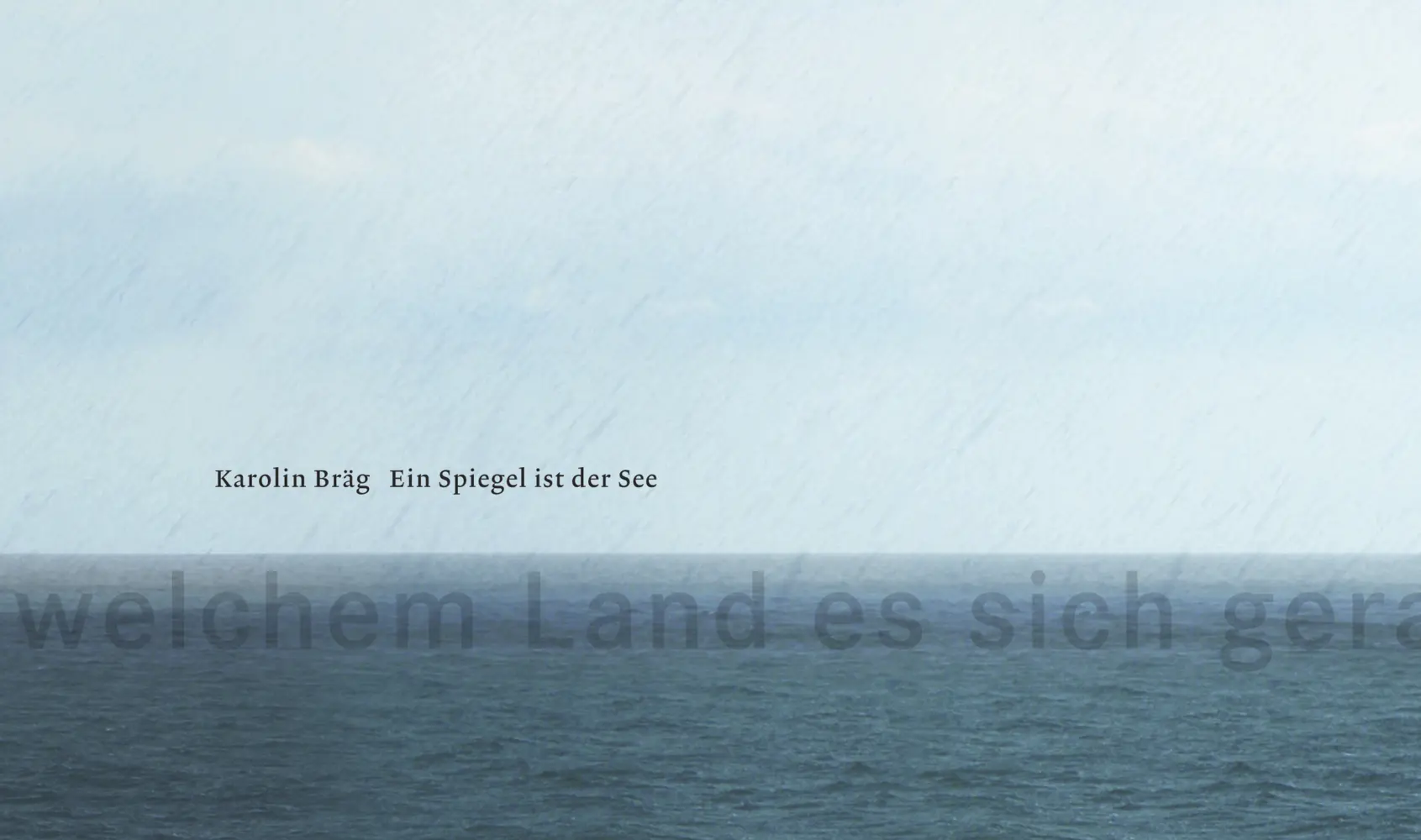 Cover: 9783884234402 | Karolin Bräg - Ein Spiegel ist der See | Katalog | Karolin Bräg | Buch