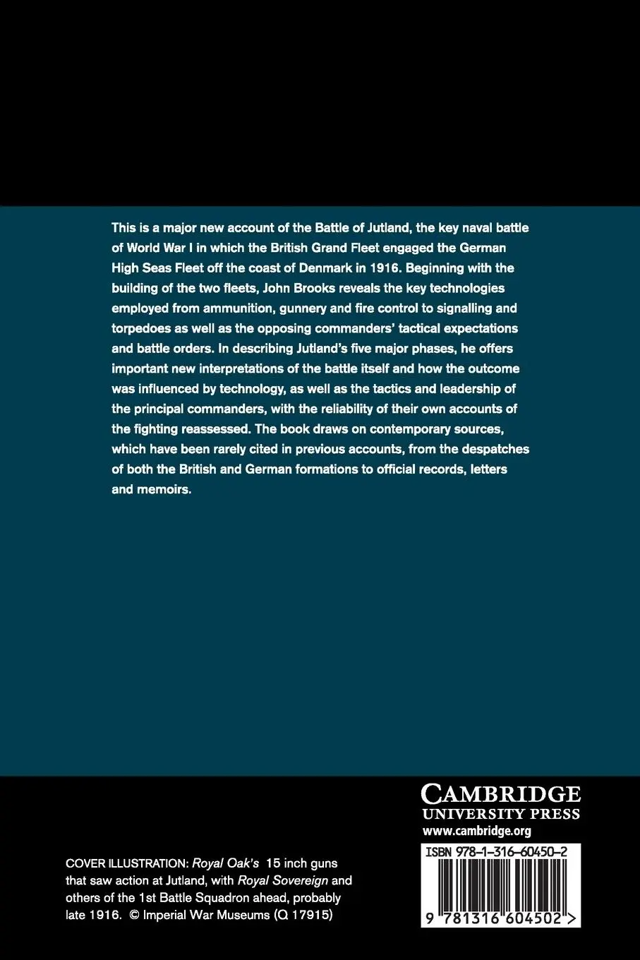Rückseite: 9781316604502 | The Battle of Jutland | John Brooks | Taschenbuch | Englisch | 2018