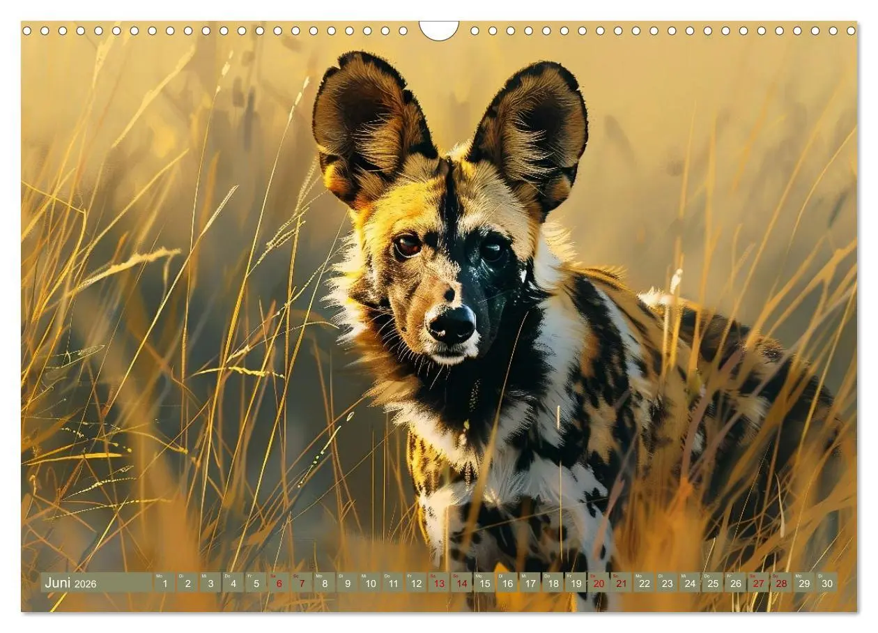 Bild: 9783457394502 | Die wilden Hunde (Wandkalender 2026 DIN A3 quer), CALVENDO...