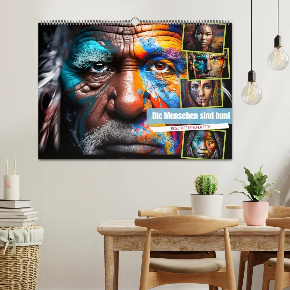 Bild: 9783457534502 | Die Menschen sind bunt (Wandkalender 2026 DIN A2 quer), CALVENDO...
