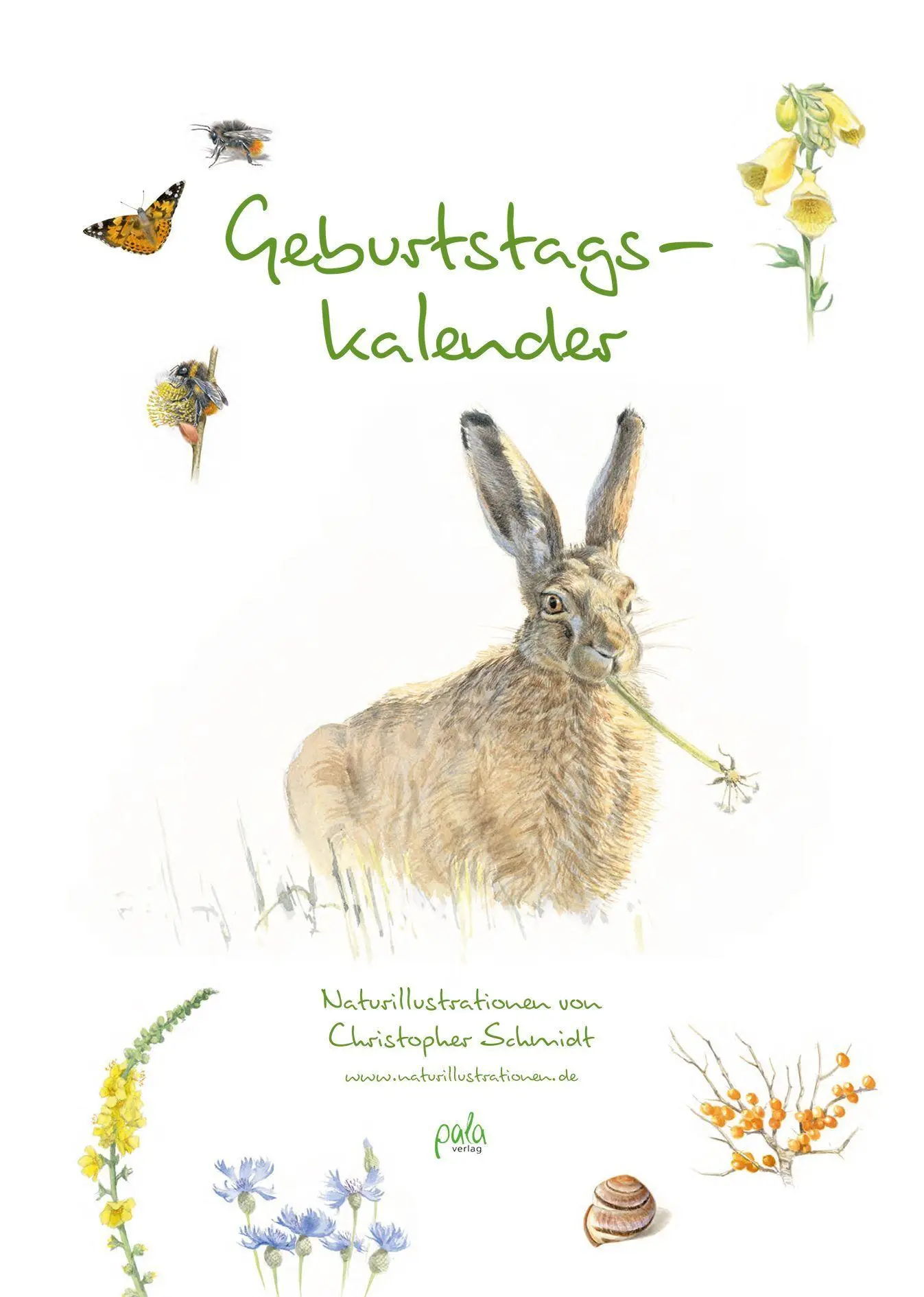 Cover: 9783895664502 | Geburtstagskalender | Naturillustrationen von Christopher Schmidt