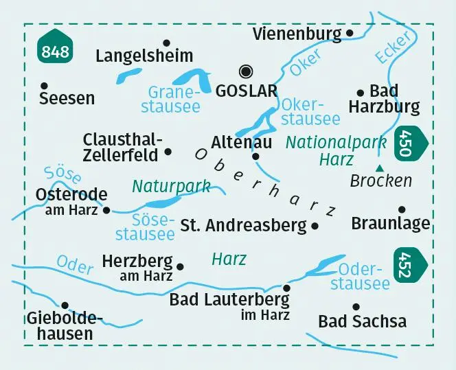 Bild: 9783991214502 | KOMPASS Wanderkarte 451 Westlicher Harz 1:50.000 | KOMPASS-Karten GmbH