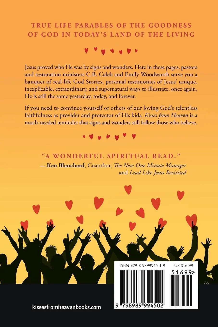 Rückseite: 9798989994502 | Kisses from Heaven Book One | MD C. B. Caleb Woodworth | Taschenbuch