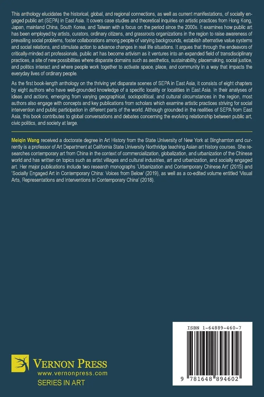 Rückseite: 9781648894602 | Socially Engaged Public Art in East Asia | Meiqin Wang | Taschenbuch