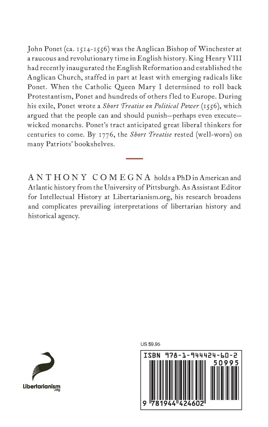 Rückseite: 9781944424602 | Short Treatise on Political Power | John Ponet | Taschenbuch | 2018