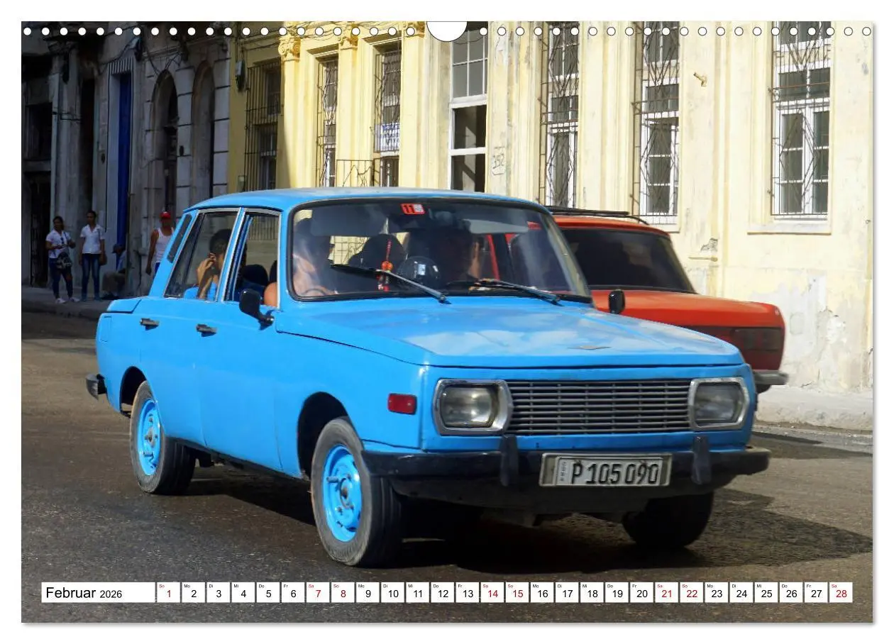 Bild: 9783457834602 | Ostalgie pur - DDR-Fahrzeuge auf Kuba (Wandkalender 2026 DIN A3...