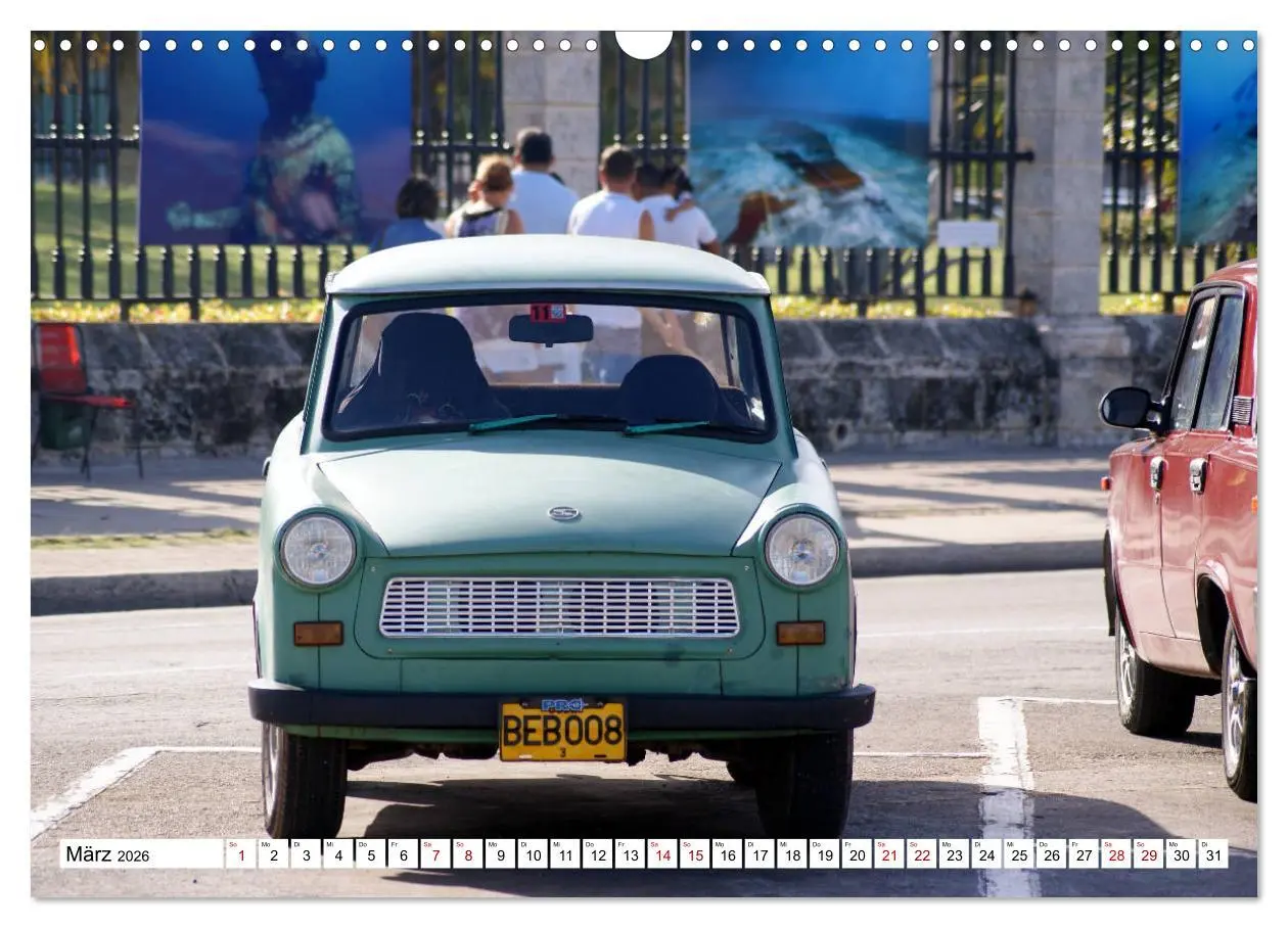 Bild: 9783457834602 | Ostalgie pur - DDR-Fahrzeuge auf Kuba (Wandkalender 2026 DIN A3...