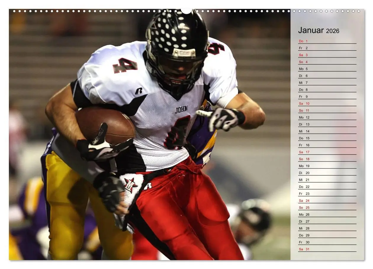 Bild: 9783457904602 | American Football - Touchdown (Wandkalender 2026 DIN A2 quer),...
