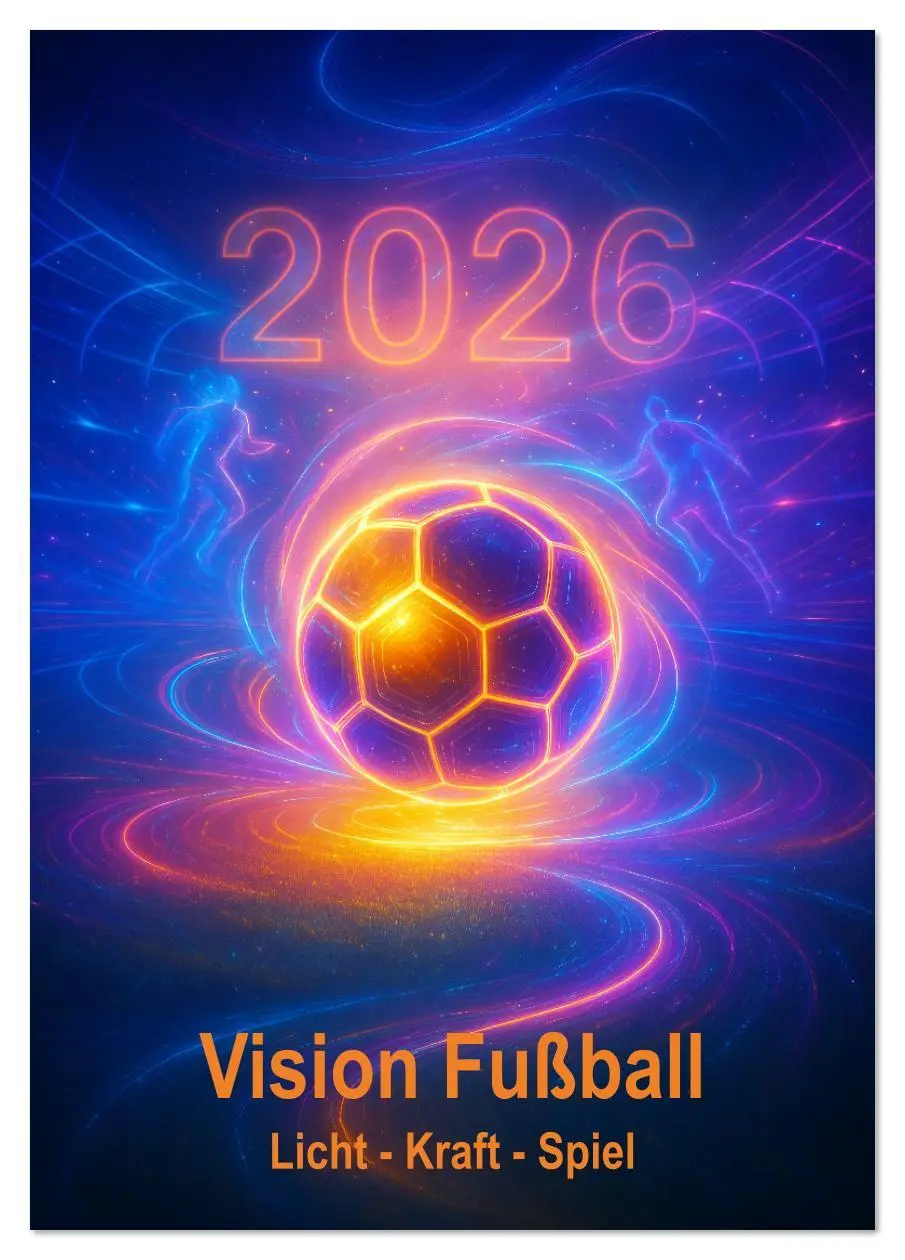 Cover: 9783516614602 | Vision Fußball Licht - Kraft - Spiel (Tischkalender 2026 DIN A5...