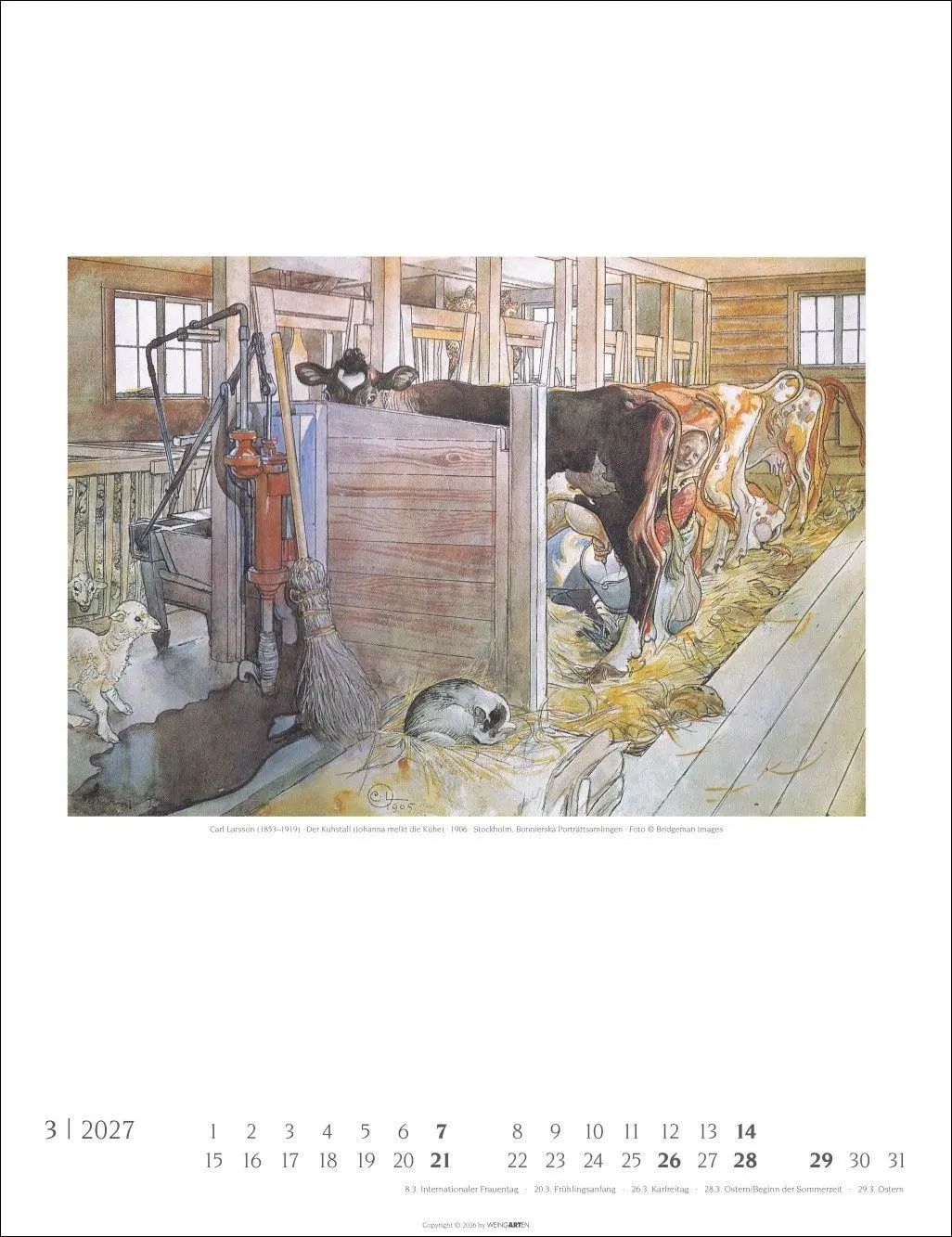 Bild: 9783839904602 | Carl Larsson Kalender 2027 | Carl Larsson | Kalender | Spiralbindung
