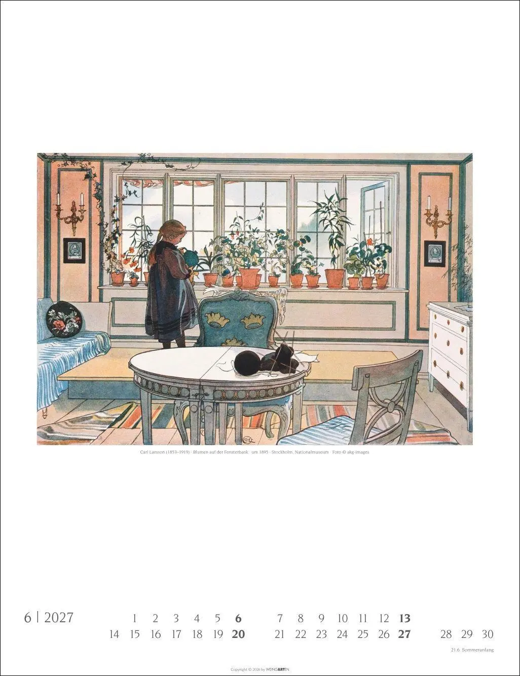 Bild: 9783839904602 | Carl Larsson Kalender 2027 | Carl Larsson | Kalender | Spiralbindung