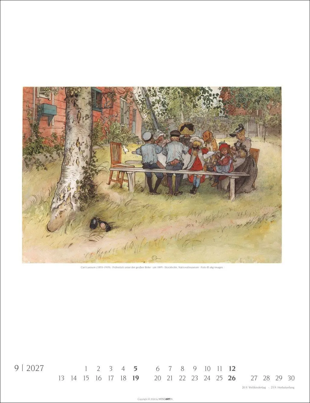Bild: 9783839904602 | Carl Larsson Kalender 2027 | Carl Larsson | Kalender | Spiralbindung