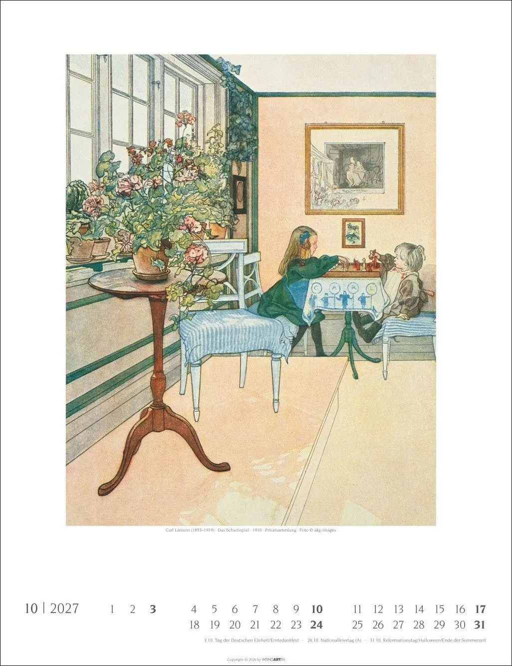 Bild: 9783839904602 | Carl Larsson Kalender 2027 | Carl Larsson | Kalender | Spiralbindung