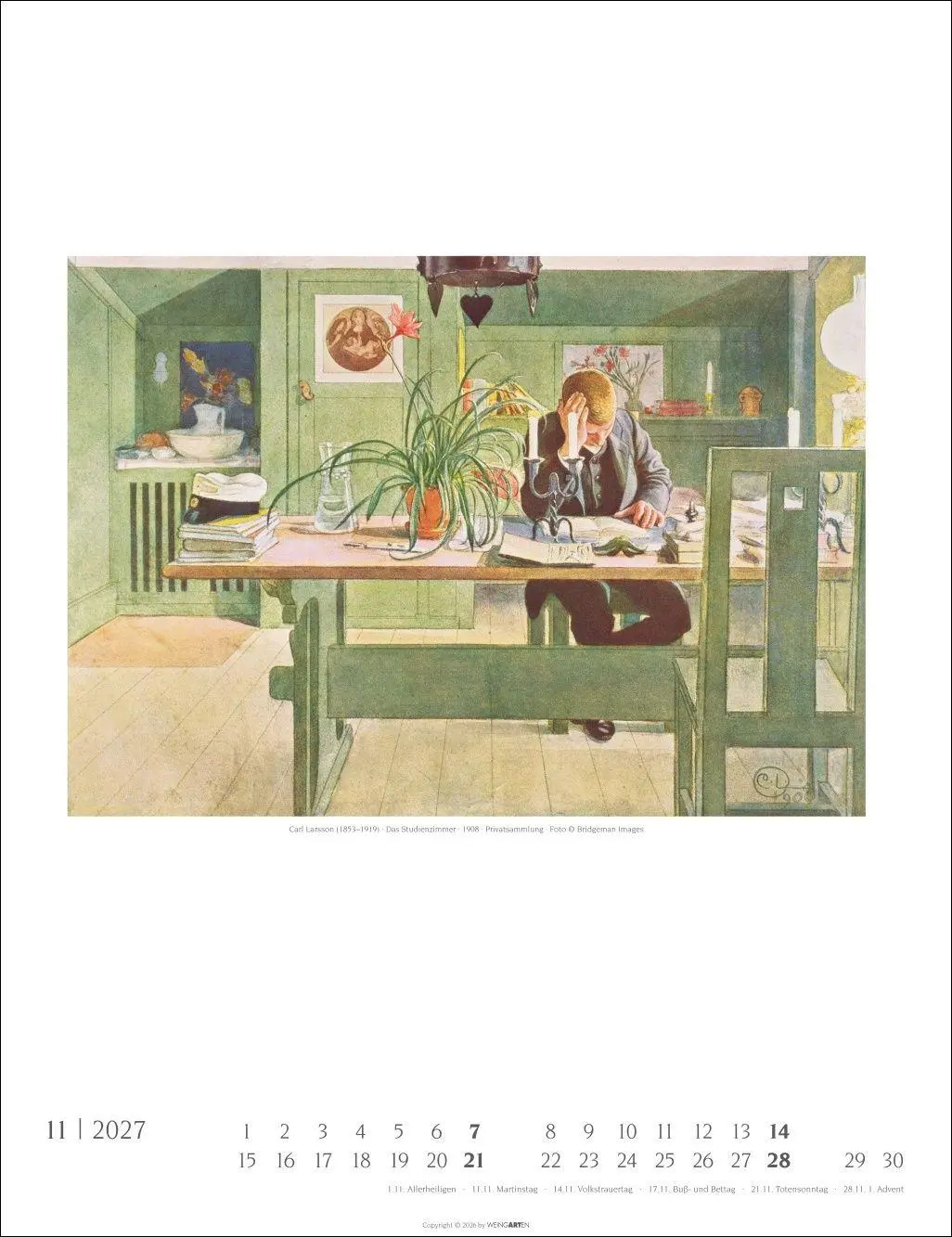 Bild: 9783839904602 | Carl Larsson Kalender 2027 | Carl Larsson | Kalender | Spiralbindung